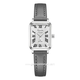 Alexandre Christie AC 2B87 LH Passion Gray Dial Silver Leather Strap